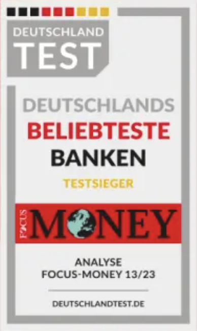 N26 Testsiegel Focus Money